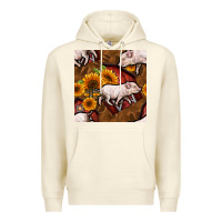 Sandshell pig and barn Premium Hoodie - BundleAndBundleShop