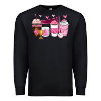Black volleyball coffee cups Premium Sweatshirt - Zillion Design Studio