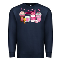 Navy volleyball coffee cups Premium Sweatshirt - Zillion Design Studio