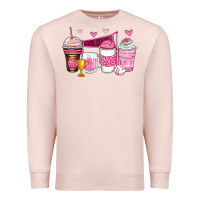 Pale Pink volleyball coffee cups Premium Sweatshirt - Zillion Design Studio