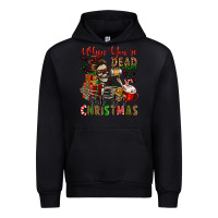 Black when you're dead inside but it's christmas Urban Hoodie - Jasminsmagicworld