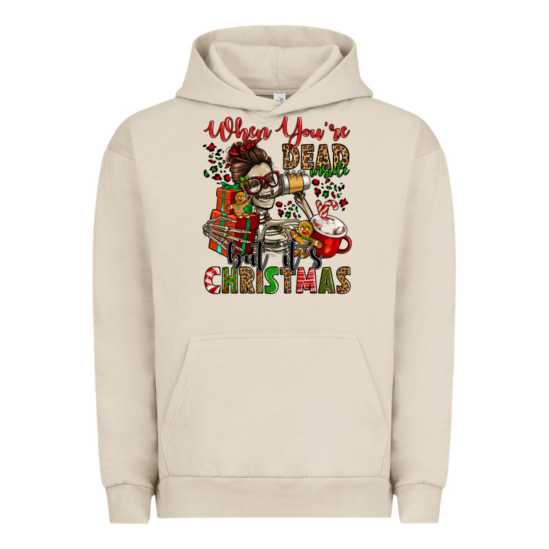 When You're Dead Inside But It's Christmas Urban Hoodie by Jasminsmagicworld | Teevron