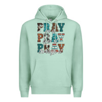 Seafoam pray on it pray over it pray through it Premium Hoodie - Artiststas