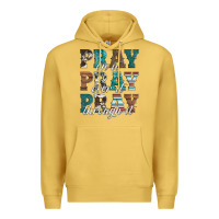 Antique Gold pray on it pray over it pray through it Premium Hoodie - Artiststas