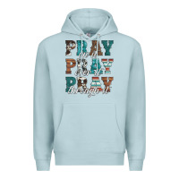 Blue Mist pray on it pray over it pray through it Premium Hoodie - Artiststas