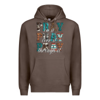 Coffee pray on it pray over it pray through it Premium Hoodie - Artiststas