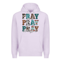 Lilac pray on it pray over it pray through it Premium Hoodie - Artiststas
