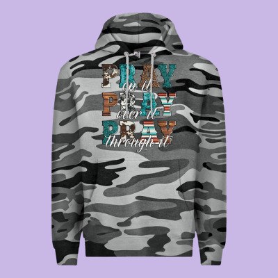 Pray On It Pray Over It Pray Through It Premium Hoodie Designed By Artiststas