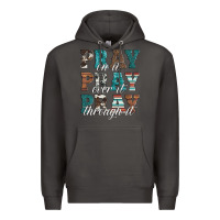 Smoke pray on it pray over it pray through it Premium Hoodie - Artiststas