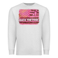 Oatmeal Heather Back The Pink American Flag Premium Sweatshirt - texasbilliewilder