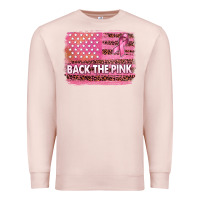 Pale Pink Back The Pink American Flag Premium Sweatshirt - texasbilliewilder