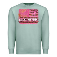Seafoam Back The Pink American Flag Premium Sweatshirt - texasbilliewilder