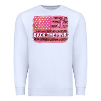 White Back The Pink American Flag Premium Sweatshirt - texasbilliewilder