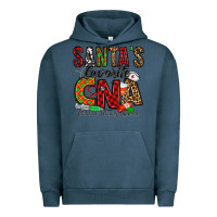 Pigment Midnight Navy santa’s favorite cna Urban Hoodie - Jasminsmagicworld