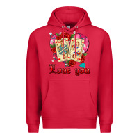 Cardinal love you playing cards roses and pearls Premium Hoodie - AdoDesignShop