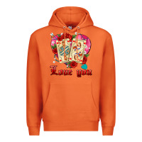 Carrot love you playing cards roses and pearls Premium Hoodie - AdoDesignShop