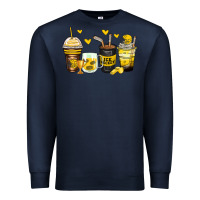 Navy ice hockey coffee cups Premium Sweatshirt - Zillion Design Studio