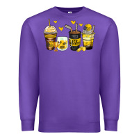 Purple ice hockey coffee cups Premium Sweatshirt - Zillion Design Studio