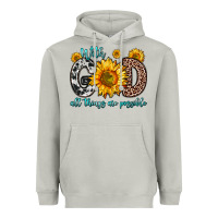 Moon Dust with god all things are possible sunflower Heavyweight Hoodie - Zillion Design Studio
