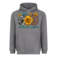 Storm with god all things are possible sunflower Heavyweight Hoodie - Zillion Design Studio