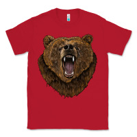 Red bear head Classic Tee - BarkalooDesign