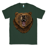 Sports Green bear head Classic Tee - BarkalooDesign