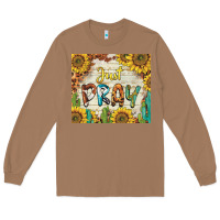 Toasted Coconut just pray Long Sleeve Tee - BarkalooDesign