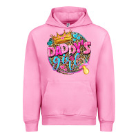 Fuchsia Pink daddys girl Urban Hoodie - NancyCooperArtShop