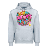 Heather Grey daddys girl Urban Hoodie - NancyCooperArtShop