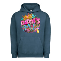 Pigment Midnight Navy daddys girl Urban Hoodie - NancyCooperArtShop