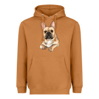 Meerkat french bulldog sitting Heavyweight Hoodie - RanaPortraitStore