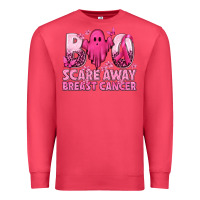 Cardinal Boo Scare Away Breast Cancer Premium Sweatshirt - texasbilliewilder