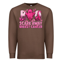 Chestnut Boo Scare Away Breast Cancer Premium Sweatshirt - texasbilliewilder
