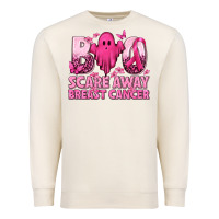 Sandshell Boo Scare Away Breast Cancer Premium Sweatshirt - texasbilliewilder