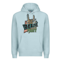 Blue Mist death of the party white Premium Hoodie - JahusDesignShop