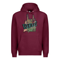 Burgundy death of the party white Premium Hoodie - JahusDesignShop