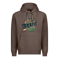 Coffee death of the party white Premium Hoodie - JahusDesignShop