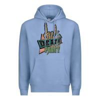 Colony Blue death of the party white Premium Hoodie - JahusDesignShop