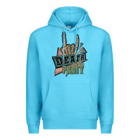 Ocean Blue death of the party white Premium Hoodie - JahusDesignShop