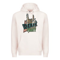 Pale Pink death of the party white Premium Hoodie - JahusDesignShop