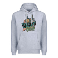 Heather Grey death of the party white Premium Hoodie - JahusDesignShop