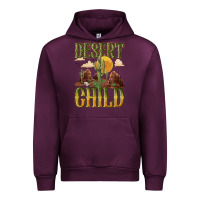 Mauve Wine desert child cactus Urban Hoodie - NancyCooperArtShop