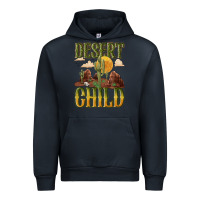 Navy desert child cactus Urban Hoodie - NancyCooperArtShop