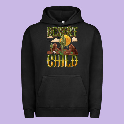 Desert Child Cactus Urban Hoodie Designed By Nancycooperartshop