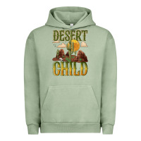 Pigment Oil Green desert child cactus Urban Hoodie - NancyCooperArtShop