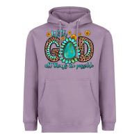 Lavender with god all things are possible gemstone Heavyweight Hoodie - Zillion Design Studio