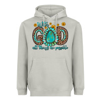 Moon Dust with god all things are possible gemstone Heavyweight Hoodie - Zillion Design Studio