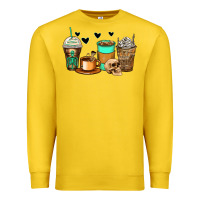Lemon skeleton coffee cups Premium Sweatshirt - Zillion Design Studio