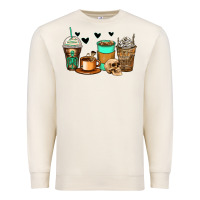 Sandshell skeleton coffee cups Premium Sweatshirt - Zillion Design Studio