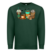 Sports Green skeleton coffee cups Premium Sweatshirt - Zillion Design Studio